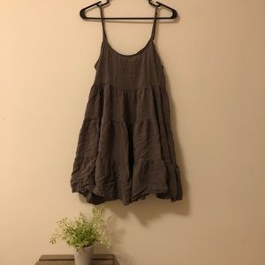 Army Green/Grey Flow Dress